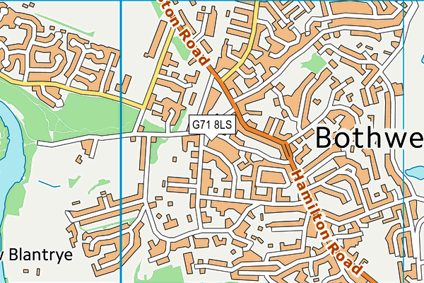 G71 8LS map - OS VectorMap District (Ordnance Survey) G71 8LS map - OS VectorMap District (Ordnance Survey)