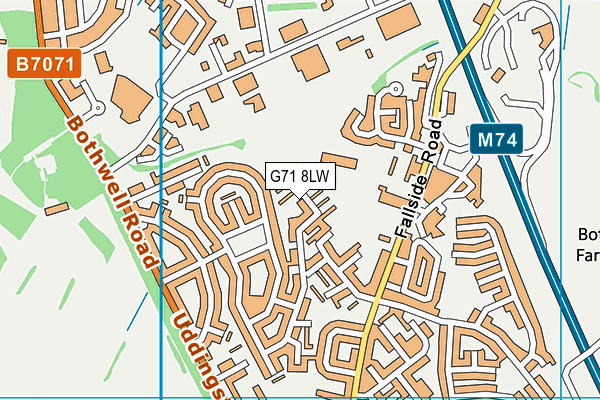 G71 8LW map - OS VectorMap District (Ordnance Survey) G71 8LW map - OS VectorMap District (Ordnance Survey)