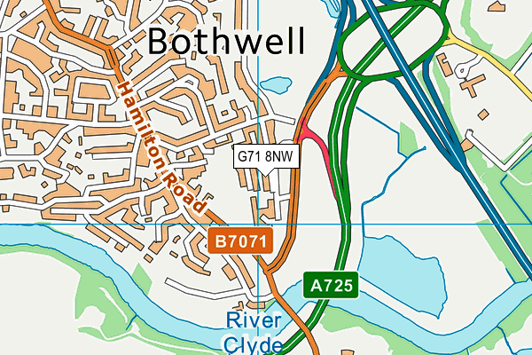 G71 8NW map - OS VectorMap District (Ordnance Survey) G71 8NW map - OS VectorMap District (Ordnance Survey)