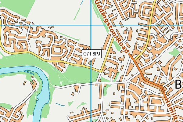 G71 8PJ map - OS VectorMap District (Ordnance Survey) G71 8PJ map - OS VectorMap District (Ordnance Survey)