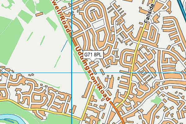 G71 8PL map - OS VectorMap District (Ordnance Survey)
