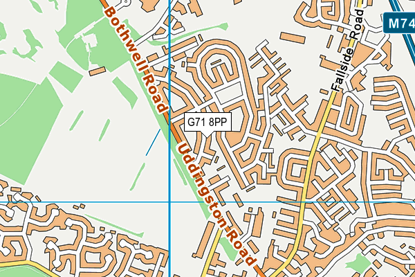 G71 8PP map - OS VectorMap District (Ordnance Survey) G71 8PP map - OS VectorMap District (Ordnance Survey)