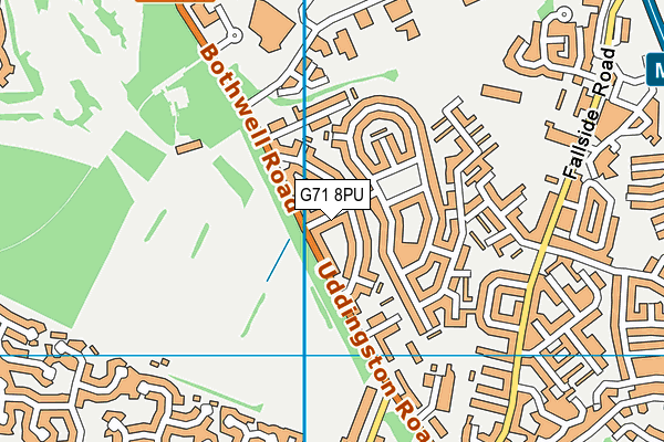 G71 8PU map - OS VectorMap District (Ordnance Survey) G71 8PU map - OS VectorMap District (Ordnance Survey)