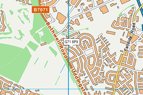 G71 8PX map - OS VectorMap District (Ordnance Survey) G71 8PX map - OS VectorMap District (Ordnance Survey)