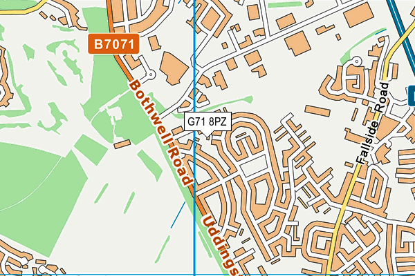 G71 8PZ map - OS VectorMap District (Ordnance Survey) G71 8PZ map - OS VectorMap District (Ordnance Survey)