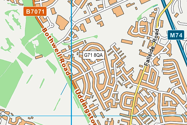 G71 8QA map - OS VectorMap District (Ordnance Survey) G71 8QA map - OS VectorMap District (Ordnance Survey)