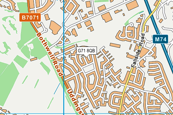 G71 8QB map - OS VectorMap District (Ordnance Survey) G71 8QB map - OS VectorMap District (Ordnance Survey)