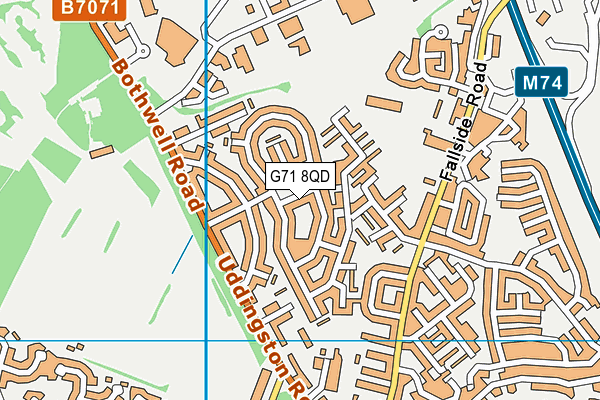 G71 8QD map - OS VectorMap District (Ordnance Survey) G71 8QD map - OS VectorMap District (Ordnance Survey)