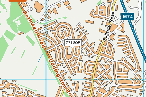 G71 8QE map - OS VectorMap District (Ordnance Survey) G71 8QE map - OS VectorMap District (Ordnance Survey)