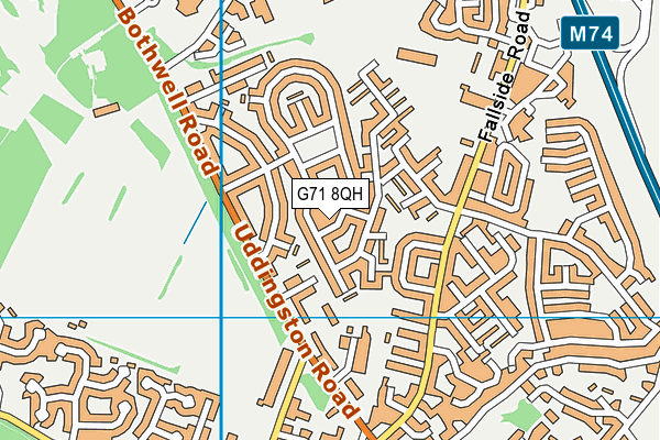 G71 8QH map - OS VectorMap District (Ordnance Survey) G71 8QH map - OS VectorMap District (Ordnance Survey)