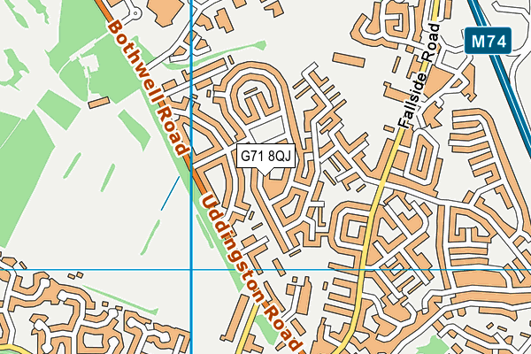 G71 8QJ map - OS VectorMap District (Ordnance Survey) G71 8QJ map - OS VectorMap District (Ordnance Survey)