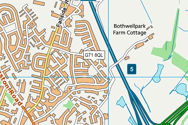 G71 8QL map - OS VectorMap District (Ordnance Survey) G71 8QL map - OS VectorMap District (Ordnance Survey)