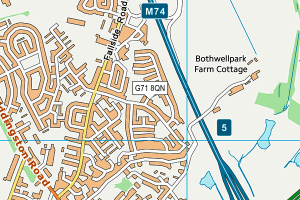 G71 8QN map - OS VectorMap District (Ordnance Survey) G71 8QN map - OS VectorMap District (Ordnance Survey)