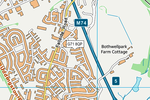 G71 8QP map - OS VectorMap District (Ordnance Survey) G71 8QP map - OS VectorMap District (Ordnance Survey)