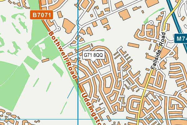G71 8QQ map - OS VectorMap District (Ordnance Survey) G71 8QQ map - OS VectorMap District (Ordnance Survey)