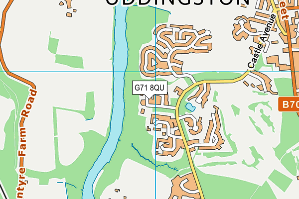 G71 8QU map - OS VectorMap District (Ordnance Survey) G71 8QU map - OS VectorMap District (Ordnance Survey)