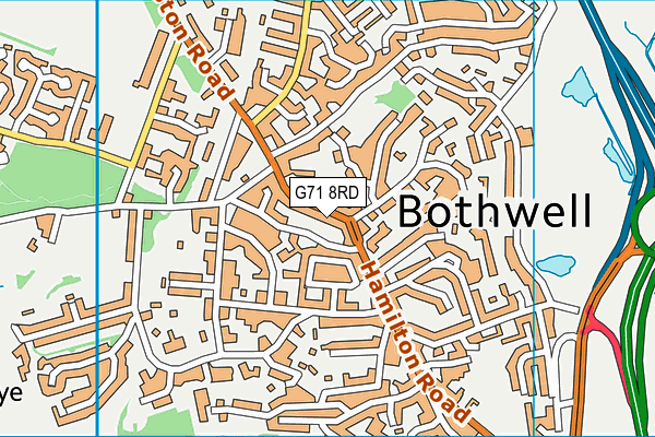 G71 8RD map - OS VectorMap District (Ordnance Survey)