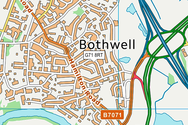 G71 8RT map - OS VectorMap District (Ordnance Survey)