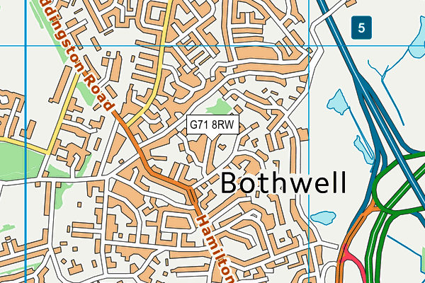 G71 8RW map - OS VectorMap District (Ordnance Survey) G71 8RW map - OS VectorMap District (Ordnance Survey)