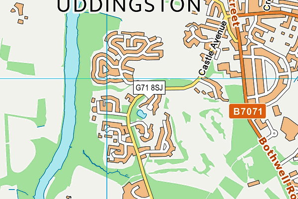 G71 8SJ map - OS VectorMap District (Ordnance Survey) G71 8SJ map - OS VectorMap District (Ordnance Survey)