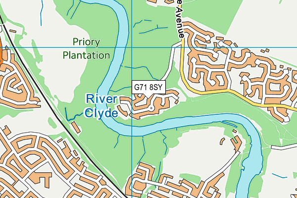 G71 8SY map - OS VectorMap District (Ordnance Survey) G71 8SY map - OS VectorMap District (Ordnance Survey)