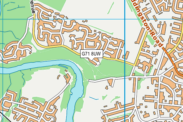 G71 8UW map - OS VectorMap District (Ordnance Survey) G71 8UW map - OS VectorMap District (Ordnance Survey)