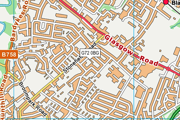 G72 0BG map - OS VectorMap District (Ordnance Survey) G72 0BG map - OS VectorMap District (Ordnance Survey)