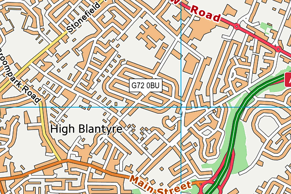 G72 0BU map - OS VectorMap District (Ordnance Survey) G72 0BU map - OS VectorMap District (Ordnance Survey)
