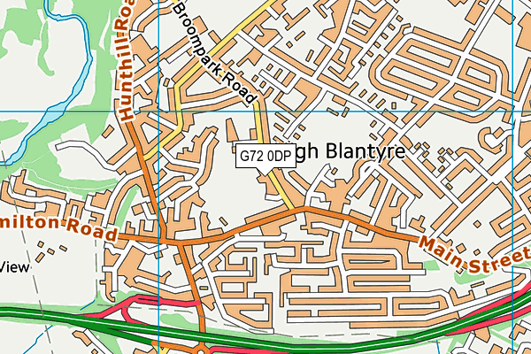 G72 0DP map - OS VectorMap District (Ordnance Survey)
