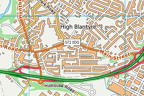 G72 0DQ map - OS VectorMap District (Ordnance Survey)