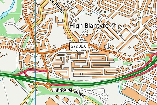 G72 0DX map - OS VectorMap District (Ordnance Survey) G72 0DX map - OS VectorMap District (Ordnance Survey)