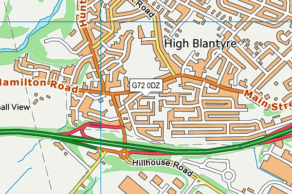 G72 0DZ map - OS VectorMap District (Ordnance Survey) G72 0DZ map - OS VectorMap District (Ordnance Survey)