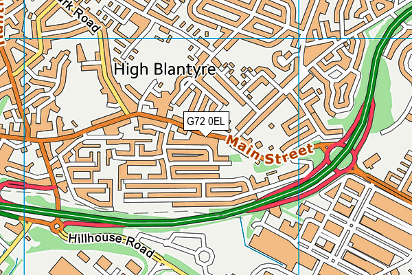 G72 0EL map - OS VectorMap District (Ordnance Survey) G72 0EL map - OS VectorMap District (Ordnance Survey)