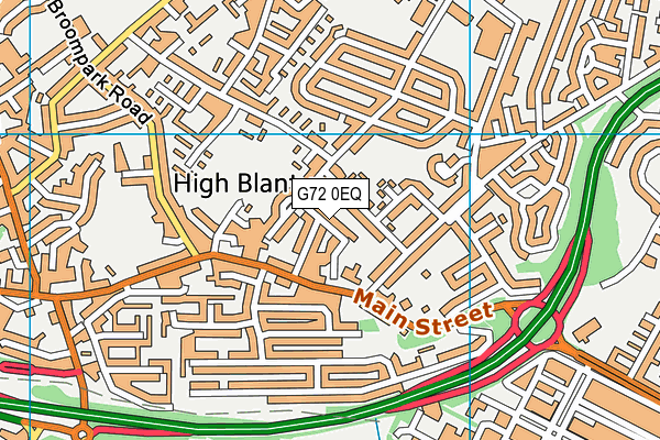 G72 0EQ map - OS VectorMap District (Ordnance Survey) G72 0EQ map - OS VectorMap District (Ordnance Survey)