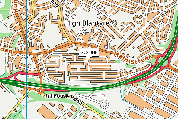 G72 0HE map - OS VectorMap District (Ordnance Survey) G72 0HE map - OS VectorMap District (Ordnance Survey)