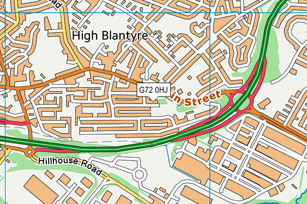G72 0HJ map - OS VectorMap District (Ordnance Survey) G72 0HJ map - OS VectorMap District (Ordnance Survey)