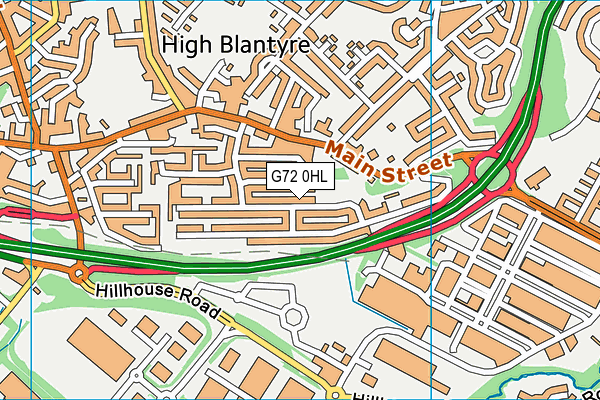 G72 0HL map - OS VectorMap District (Ordnance Survey) G72 0HL map - OS VectorMap District (Ordnance Survey)