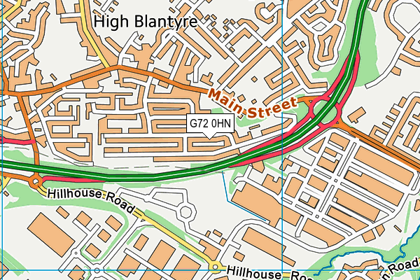G72 0HN map - OS VectorMap District (Ordnance Survey)