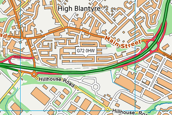 G72 0HW map - OS VectorMap District (Ordnance Survey) G72 0HW map - OS VectorMap District (Ordnance Survey)