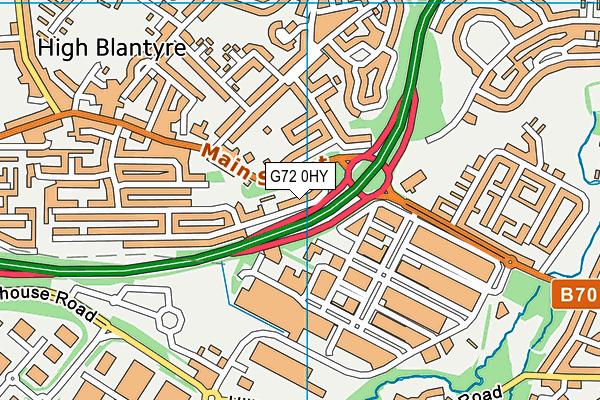 G72 0HY map - OS VectorMap District (Ordnance Survey)