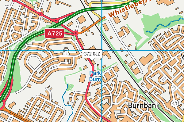 G72 0JZ map - OS VectorMap District (Ordnance Survey) G72 0JZ map - OS VectorMap District (Ordnance Survey)