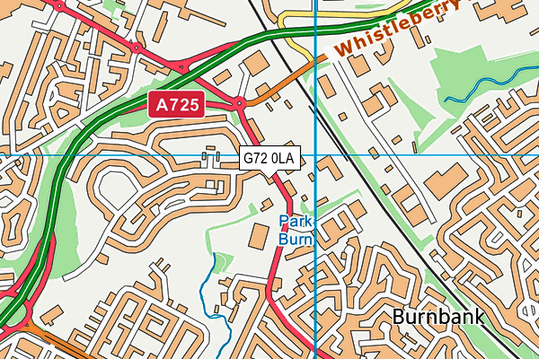G72 0LA map - OS VectorMap District (Ordnance Survey) G72 0LA map - OS VectorMap District (Ordnance Survey)