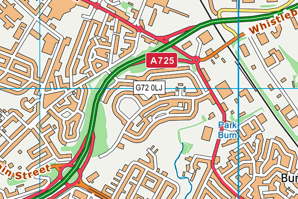 G72 0LJ map - OS VectorMap District (Ordnance Survey)