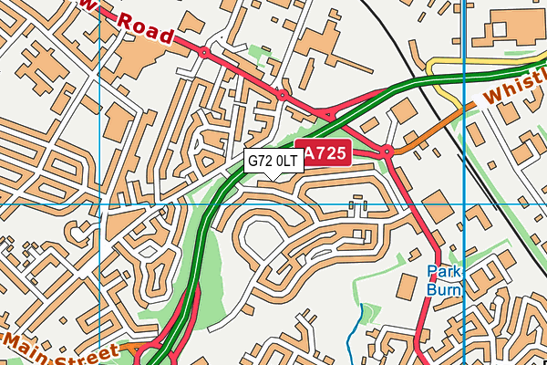 G72 0LT map - OS VectorMap District (Ordnance Survey) G72 0LT map - OS VectorMap District (Ordnance Survey)