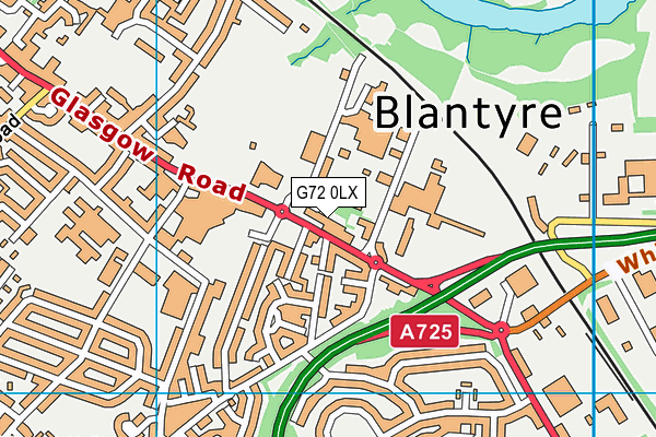 G72 0LX map - OS VectorMap District (Ordnance Survey) G72 0LX map - OS VectorMap District (Ordnance Survey)