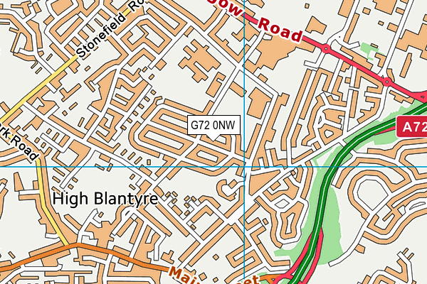 G72 0NW map - OS VectorMap District (Ordnance Survey) G72 0NW map - OS VectorMap District (Ordnance Survey)