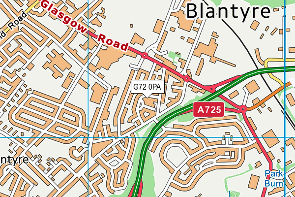 G72 0PA map - OS VectorMap District (Ordnance Survey) G72 0PA map - OS VectorMap District (Ordnance Survey)