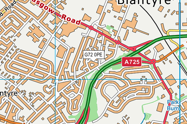 G72 0PE map - OS VectorMap District (Ordnance Survey) G72 0PE map - OS VectorMap District (Ordnance Survey)