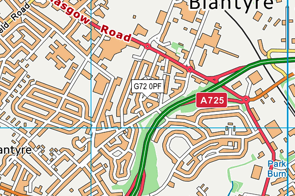 G72 0PF map - OS VectorMap District (Ordnance Survey) G72 0PF map - OS VectorMap District (Ordnance Survey)