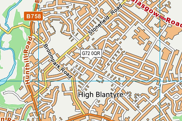 G72 0QR map - OS VectorMap District (Ordnance Survey) G72 0QR map - OS VectorMap District (Ordnance Survey)